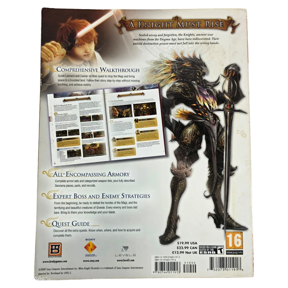White Knight Chronicles PS3 Strategy Guide BradyGames International Edition